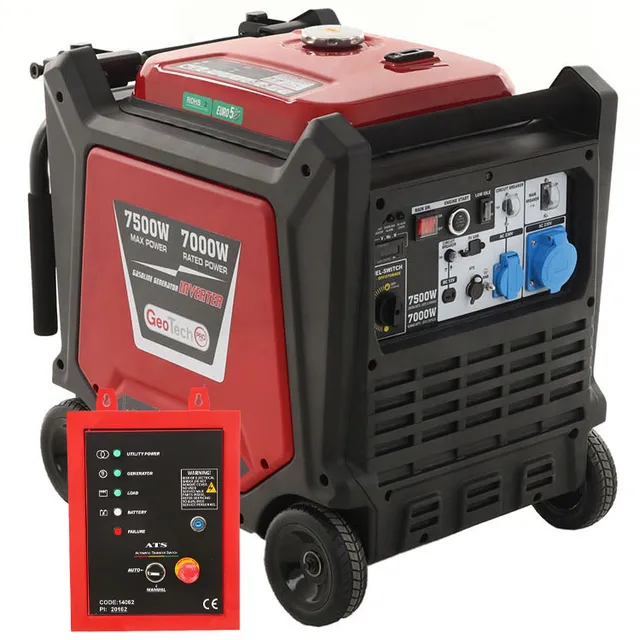 Geotech PTGA 9000 generatore inverter 7,5 kW ATS