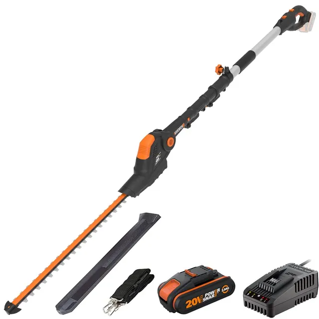 Worx WG252E Tagliasiepi Telescopico 20V Lama 45 cm 3,2 m