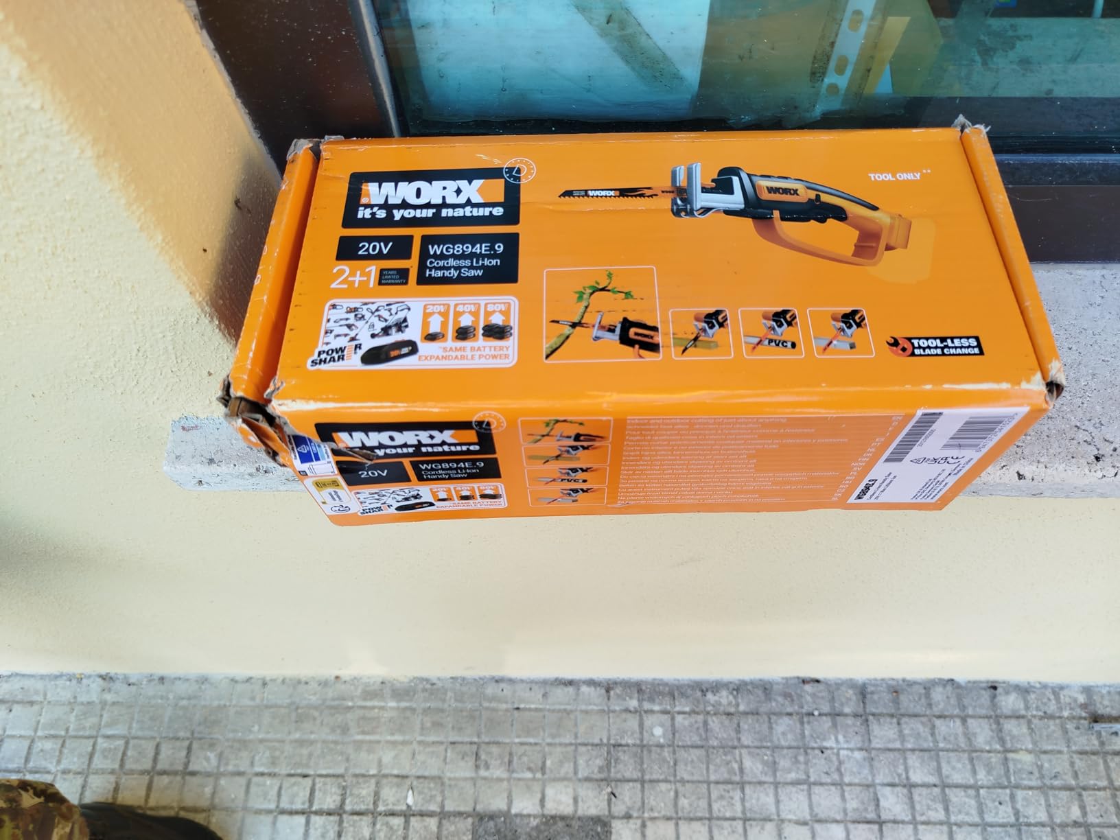 Worx WG894E.9 sega a gattuccio 20V solo corpo 60 mm