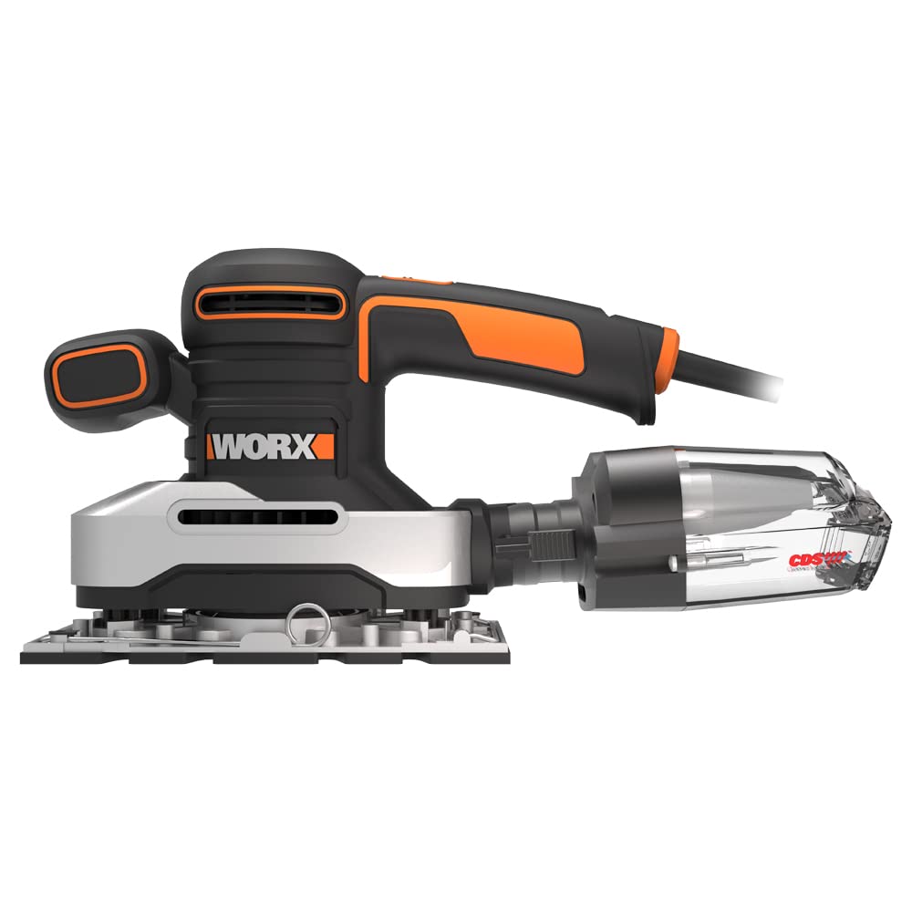 Worx WX642 levigatrice orbitale 270W Cyclone con valigetta