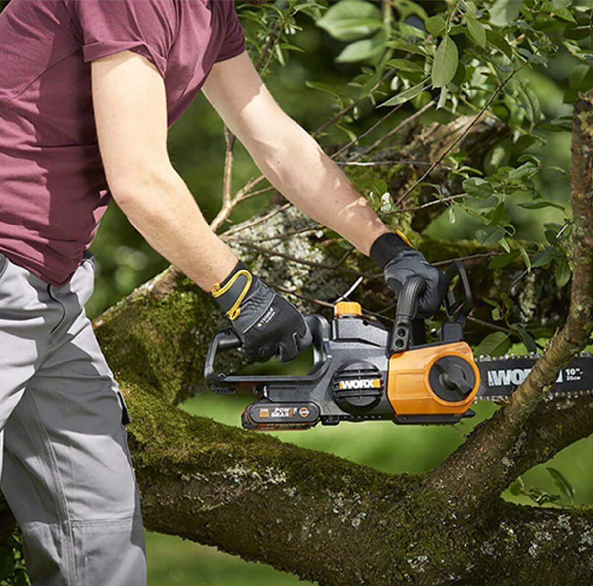 Worx WG322E.9 motosega a batteria 25 cm solo corpo