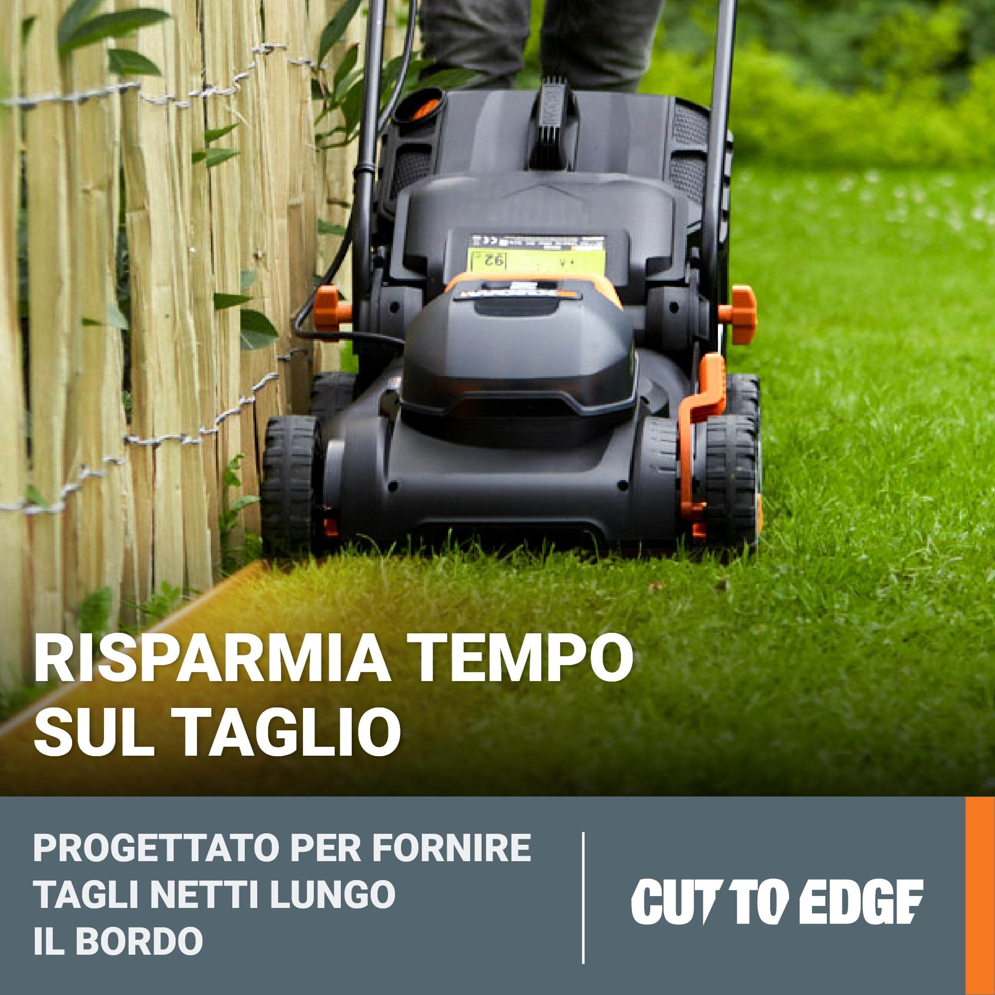 Worx WG743E Tosaerba Batteria 40V 40cm taglio 2in1