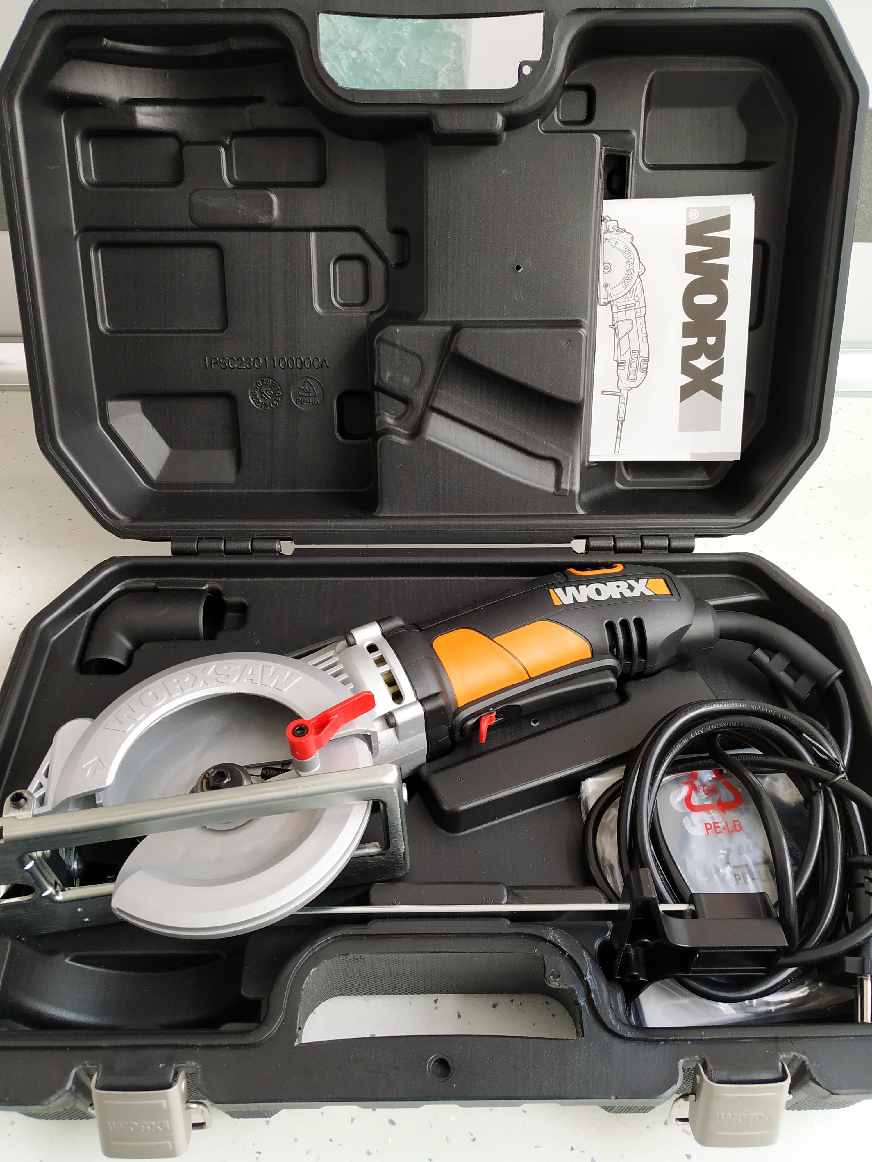 Worx WX429 sega circolare compatta 400W taglio 47mm