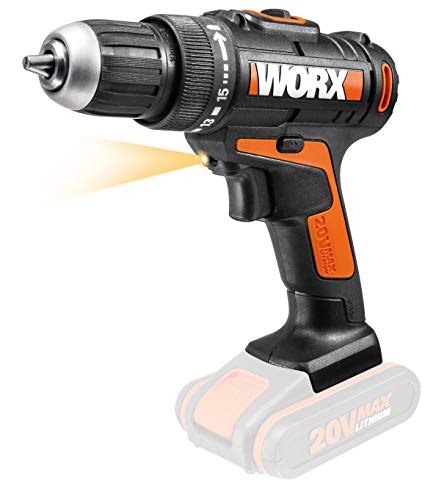 Worx WX166.9 trapano avvitatore 20V solo corpo 15+1 coppie