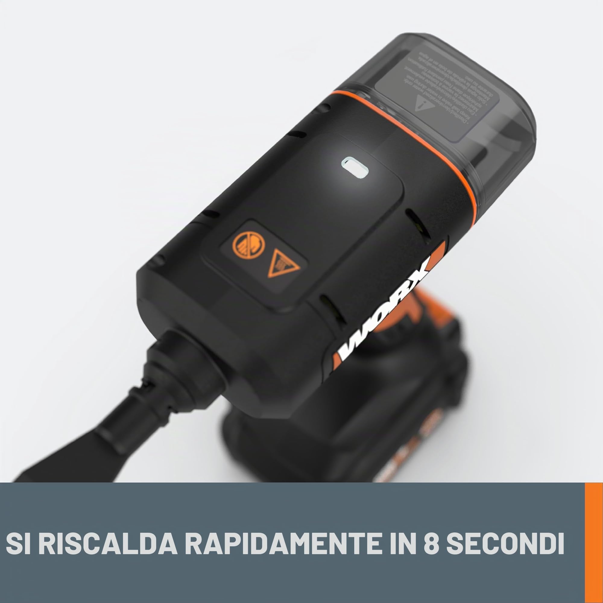Worx WX770.9 pulitore a vapore portatile 20V solo corpo