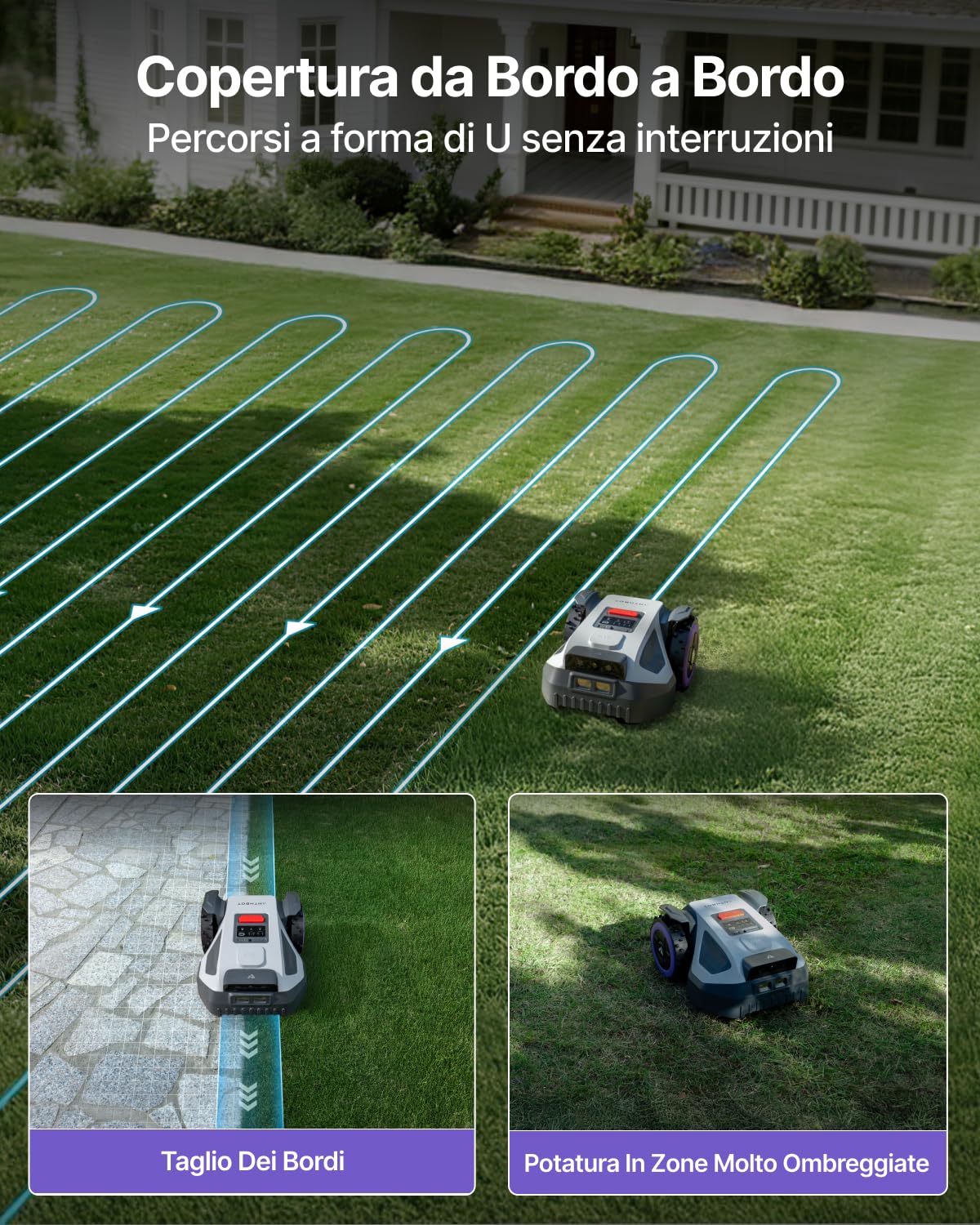 Anthbot M9 robot tagliaerba wireless 1000mq con garage