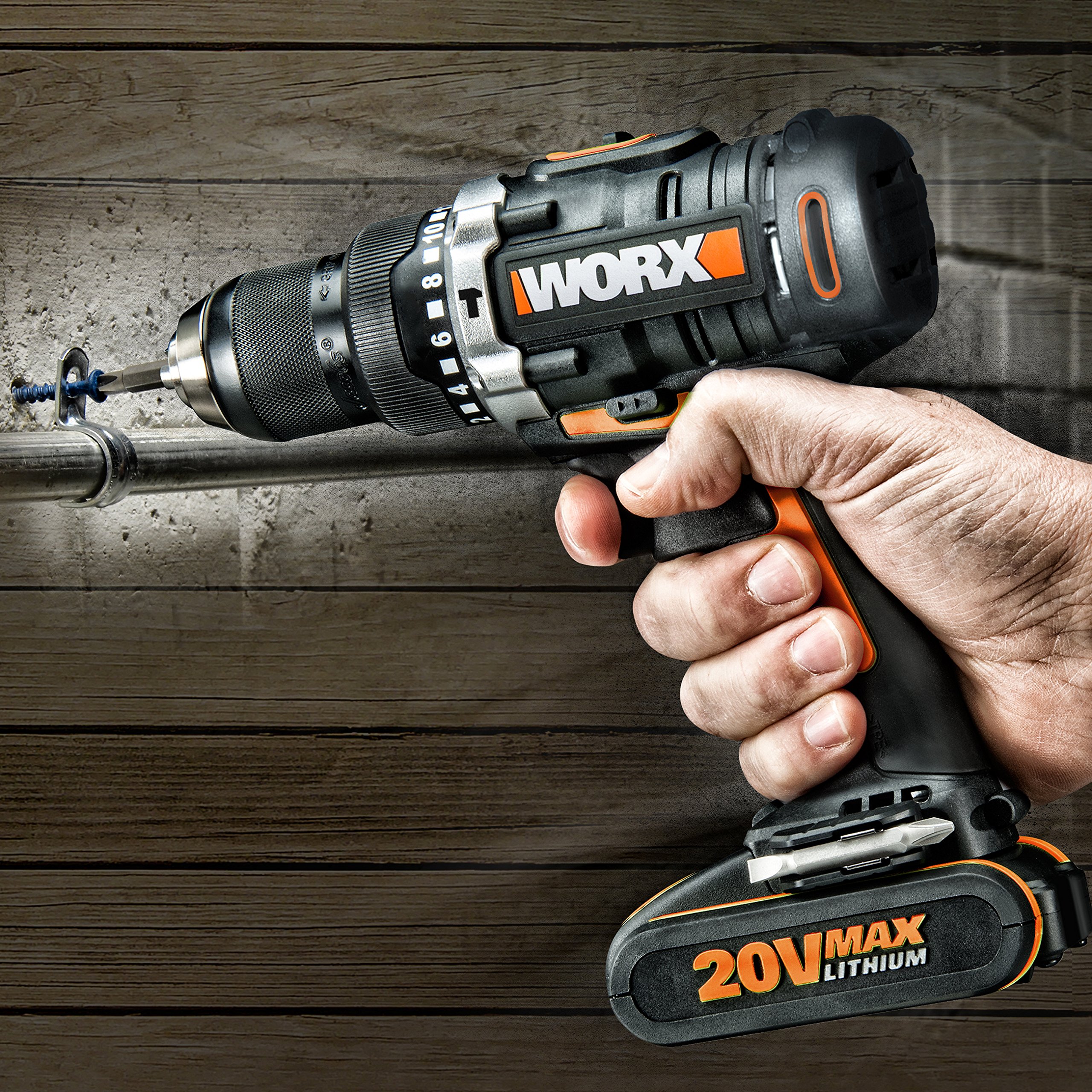 Worx WX372.1 trapano percussione 20V batteria 2,0 Ah
