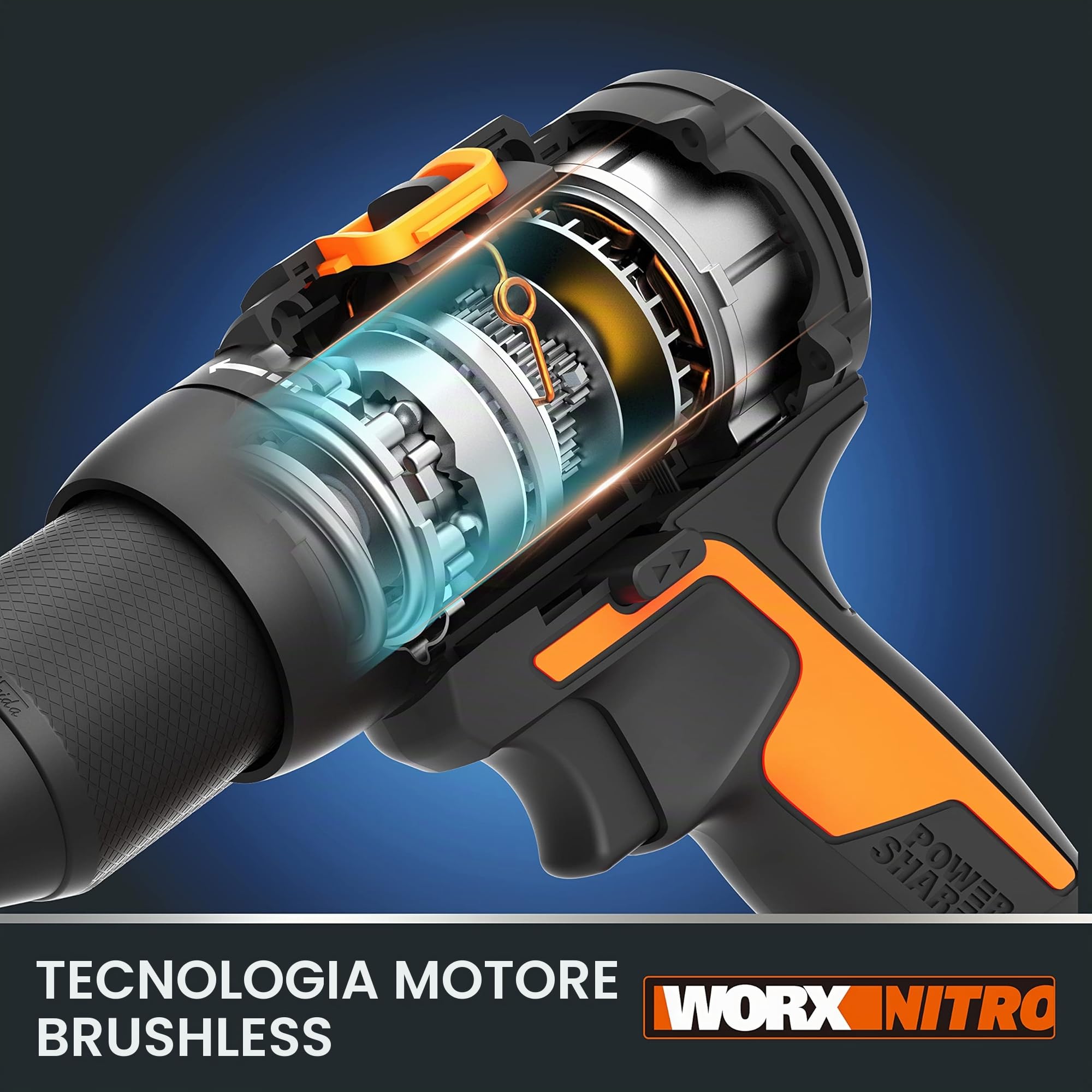 Worx Nitro WX102.1 trapano avvitatore batteria 60 Nm