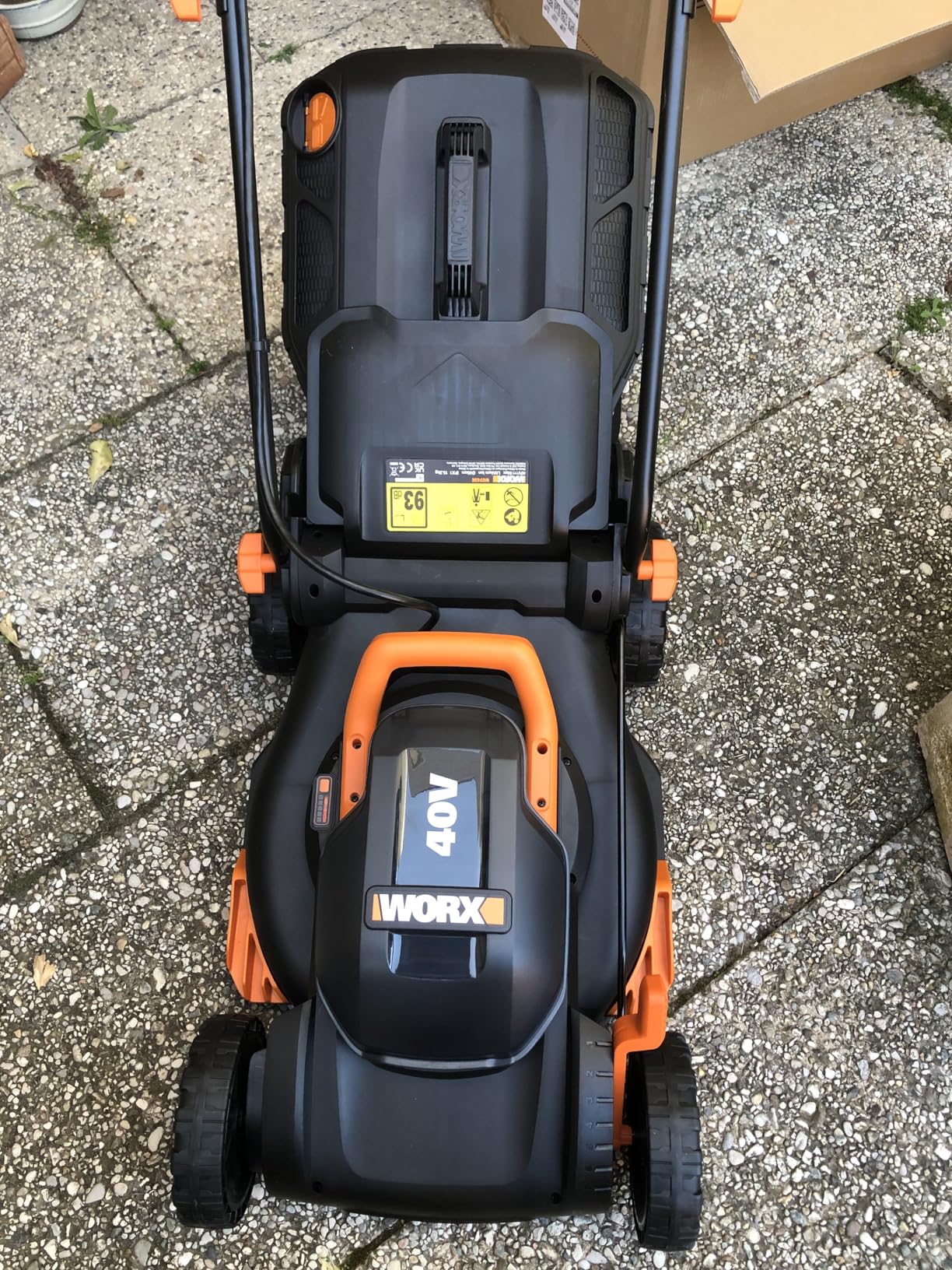 Worx WG743E Tosaerba Batteria 40V 40cm taglio 2in1