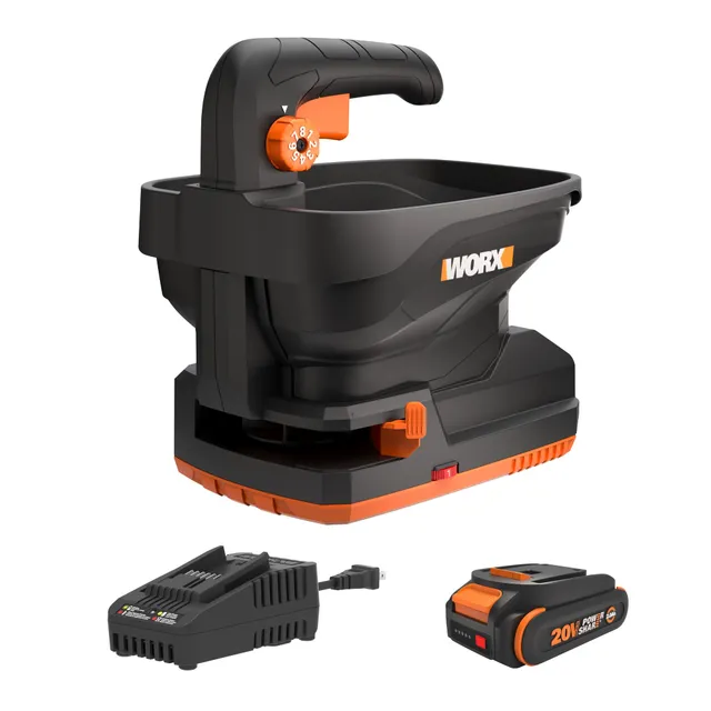 Worx WG869 spandiconcime a batteria 20V 6 velocità anti-intaso