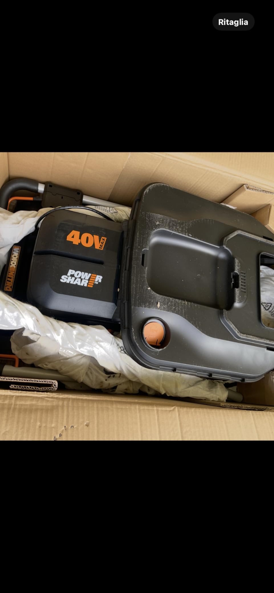 Worx WG737E tosaerba a batteria 40V 37cm taglio