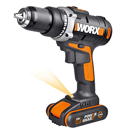 Worx WX183.1 trapano avvitatore 20V 50Nm con batteria