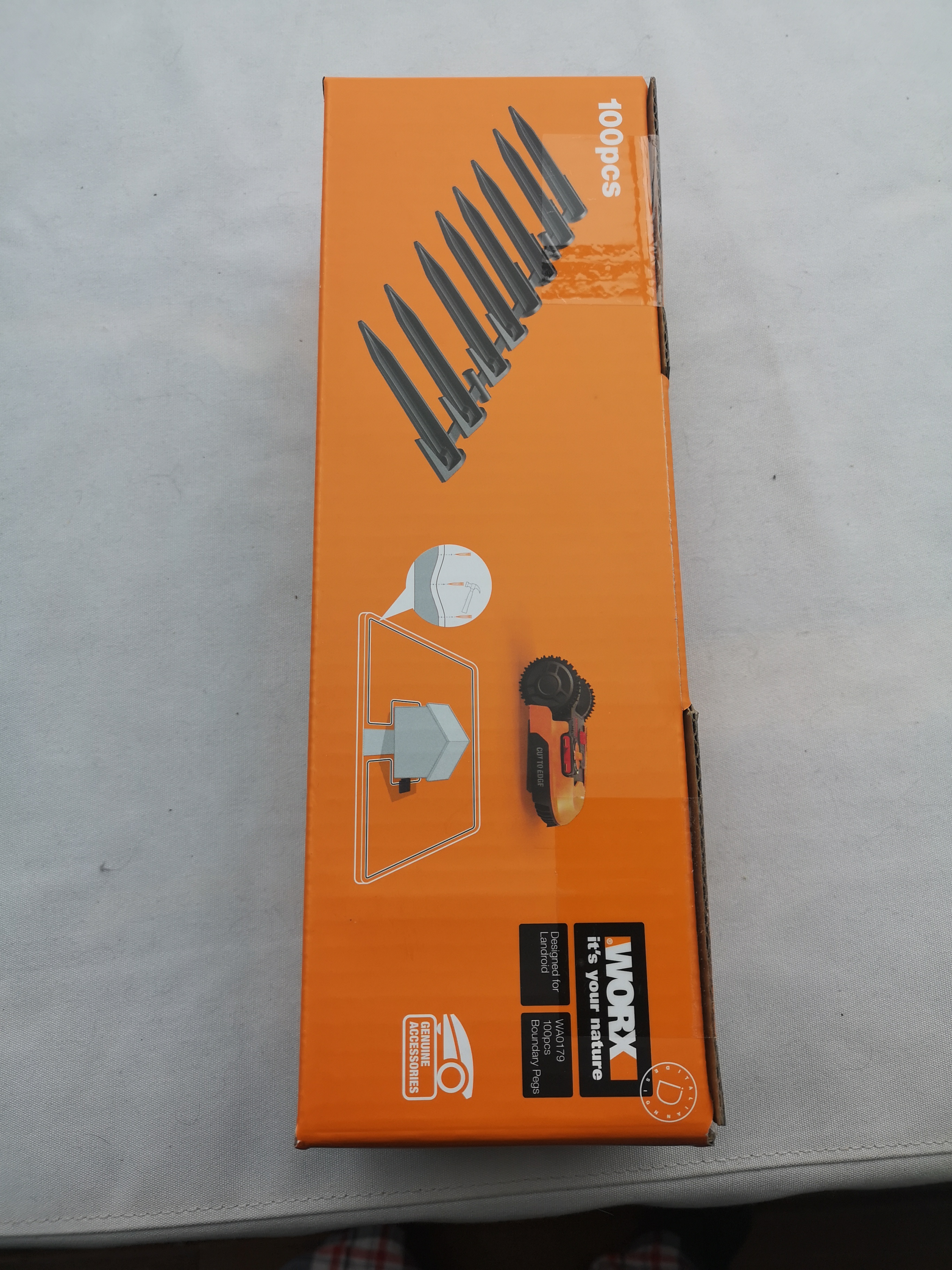 Worx Landroid WA0179 picchetti confezione 100 pezzi fissaggio cavo
