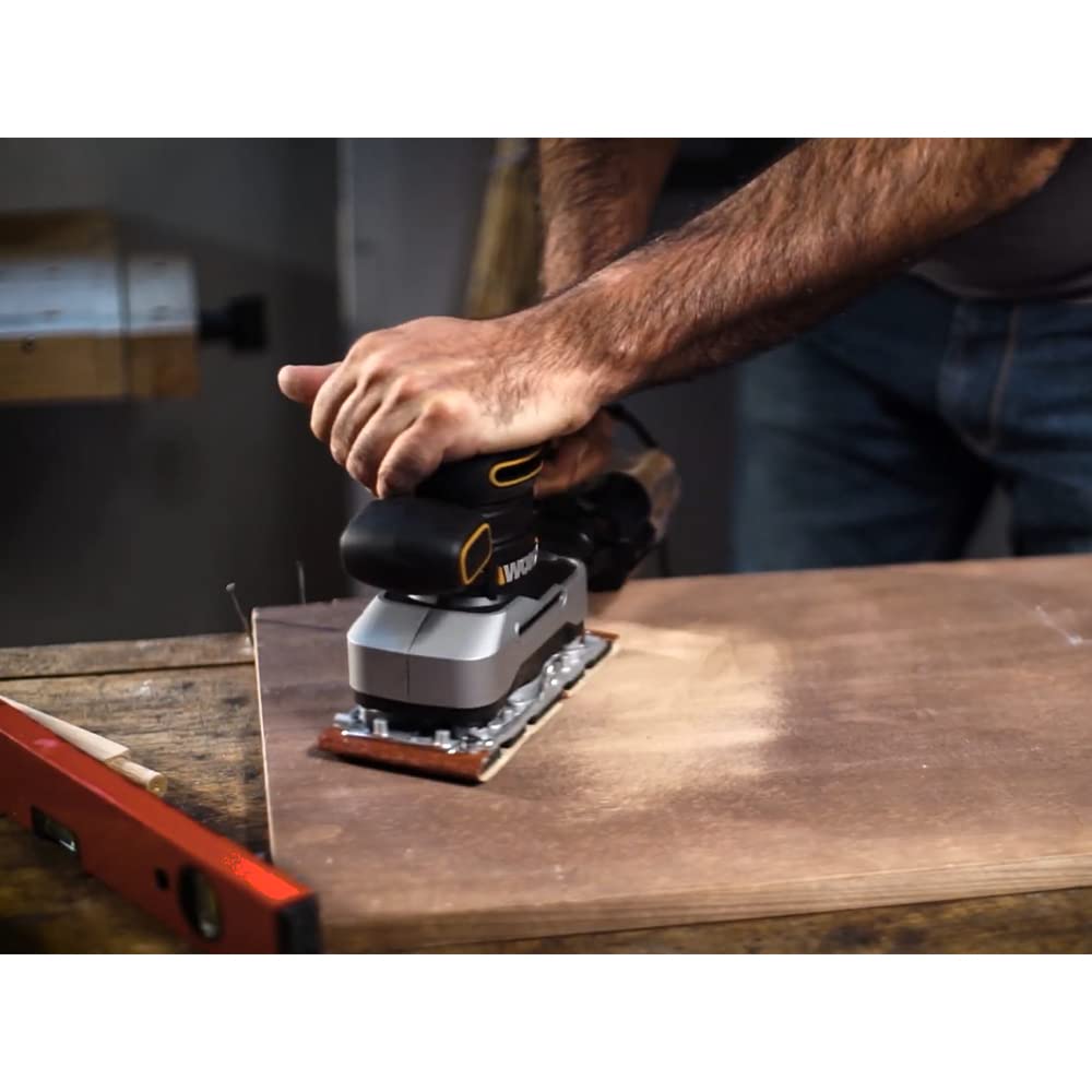 Worx WX642 levigatrice orbitale 270W Cyclone con valigetta
