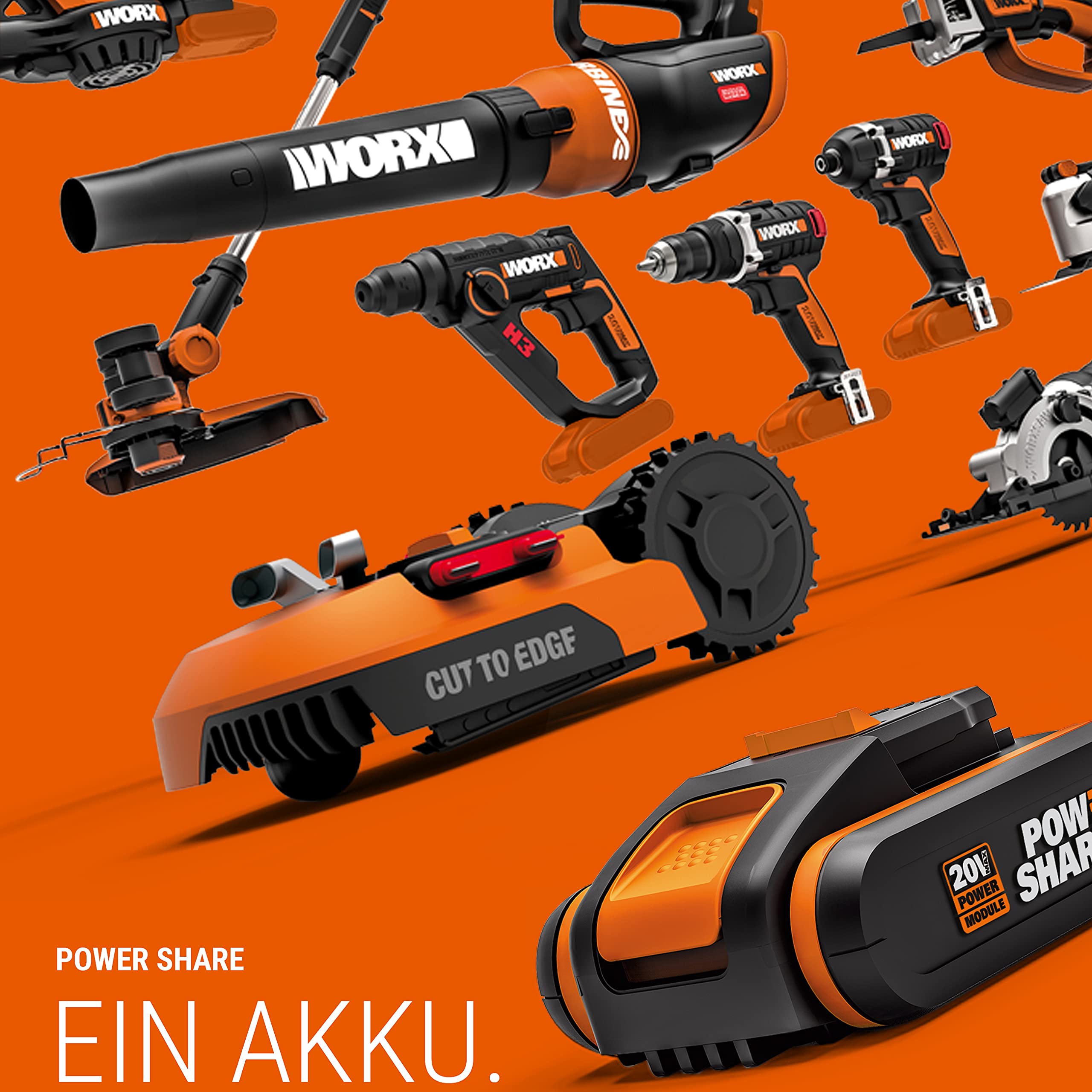 Worx WX372.9 trapano avvitatore batteria 20V solo corpo
