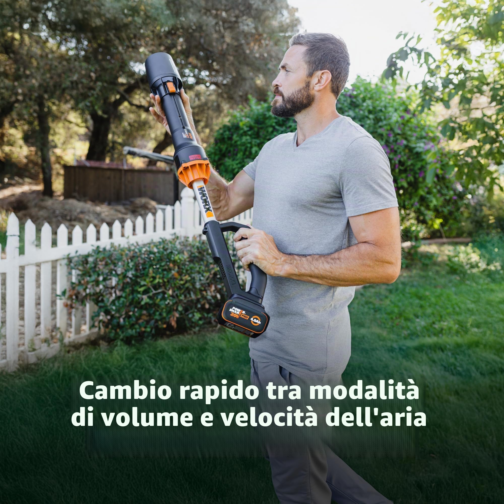 WORX Nitro WG543.9 soffiatore batteria 20V solo corpo