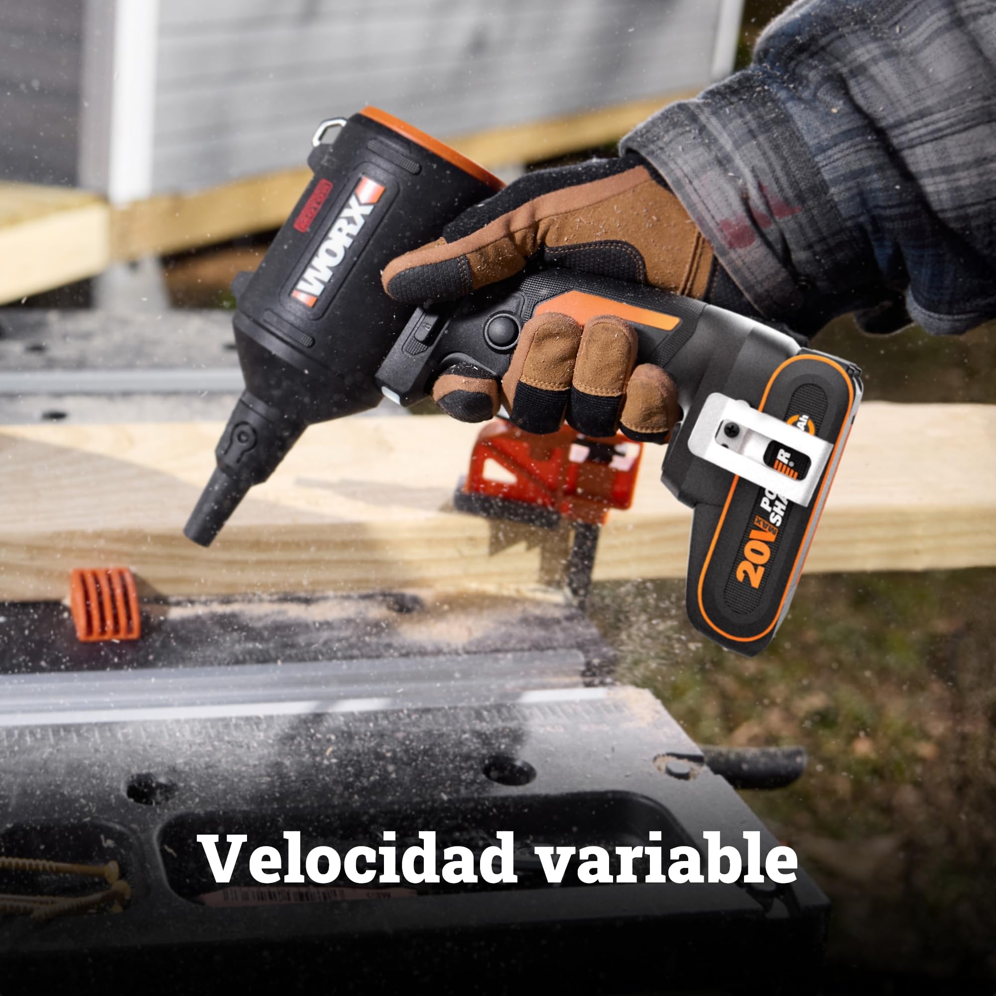 Worx WX099.9 soffiatore polvere 20V solo corpo