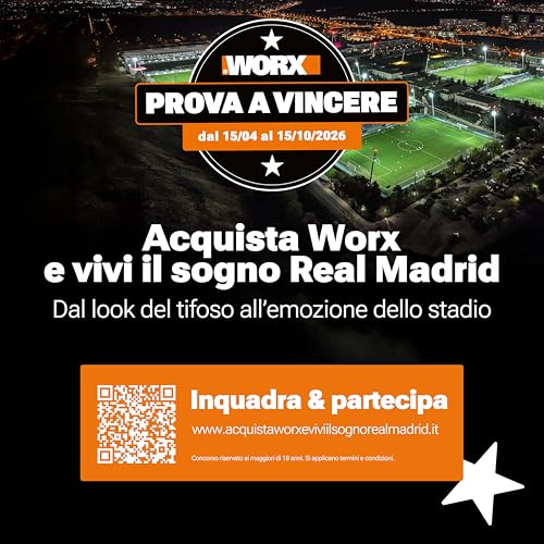 Worx WG730E tosaerba a batteria 20V 30cm 200mq