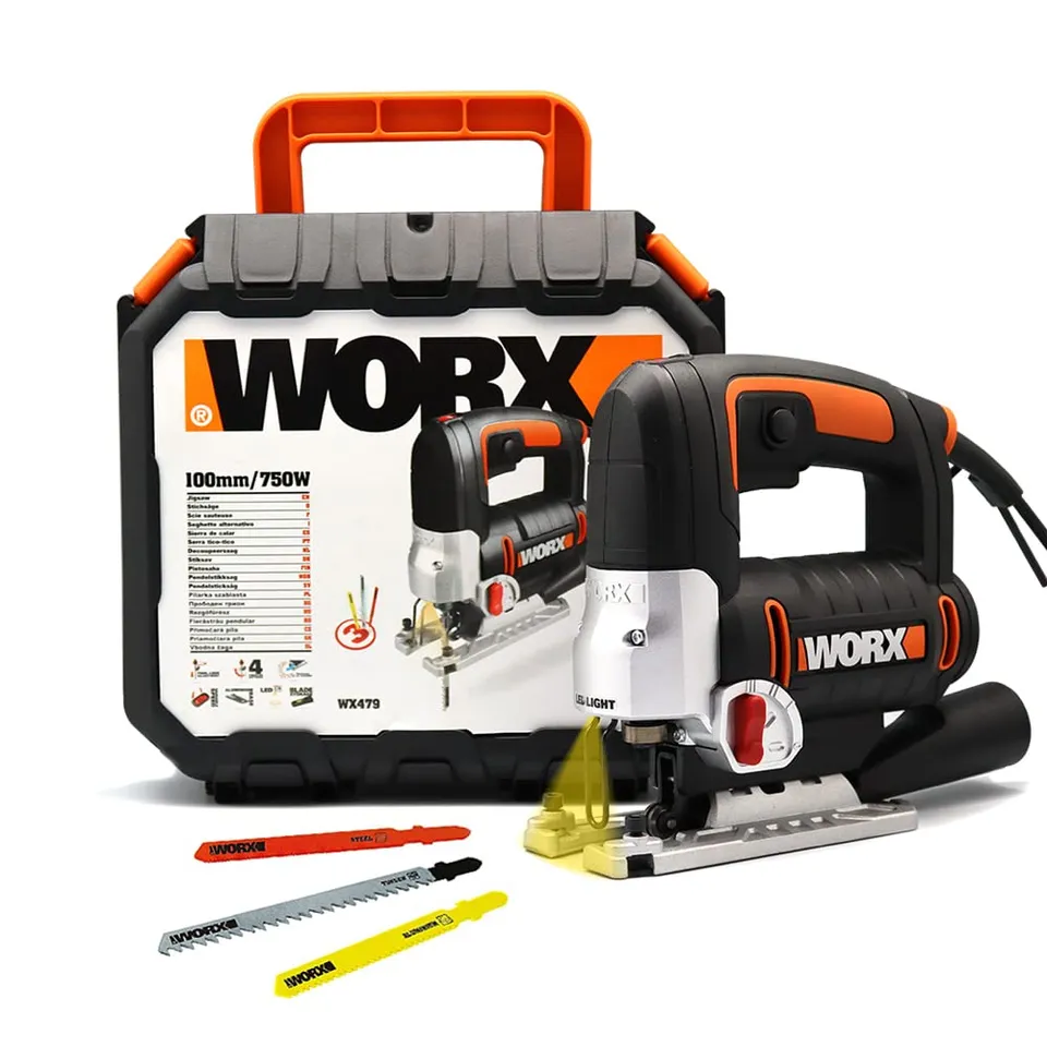 Worx WX479 seghetto alternativo 750W taglio 0-45° con lame