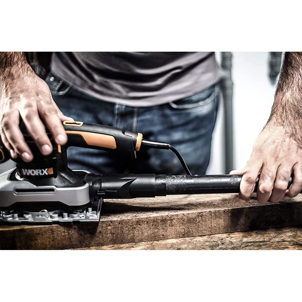Worx WX642 levigatrice orbitale 270W Cyclone con valigetta