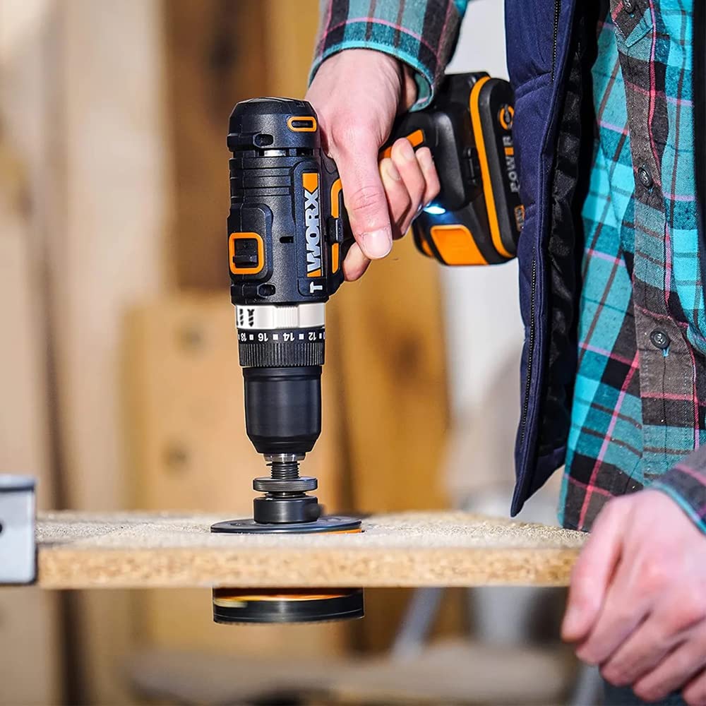 Worx WX370.1 trapano percussione 20V 50Nm 2 batterie