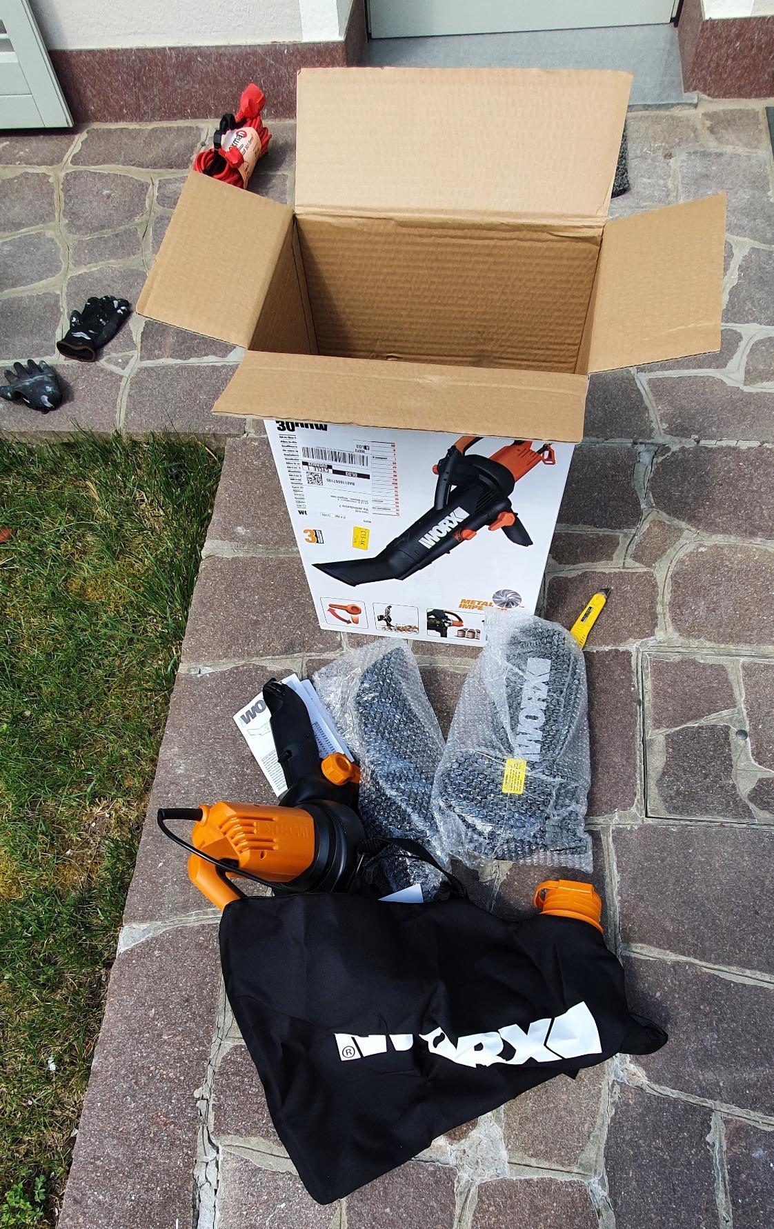Worx WG505E soffiatore aspiratore 3000W sacco 45L