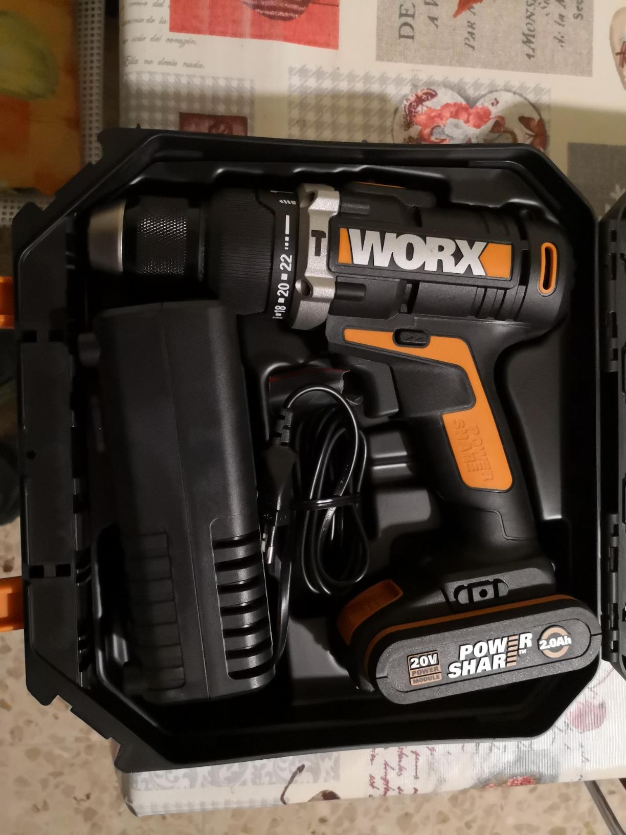 Worx WX372.1 trapano percussione 20V batteria 2,0 Ah