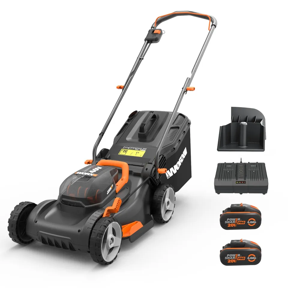 Worx WG743E Tosaerba Batteria 40V 40cm taglio 2in1
