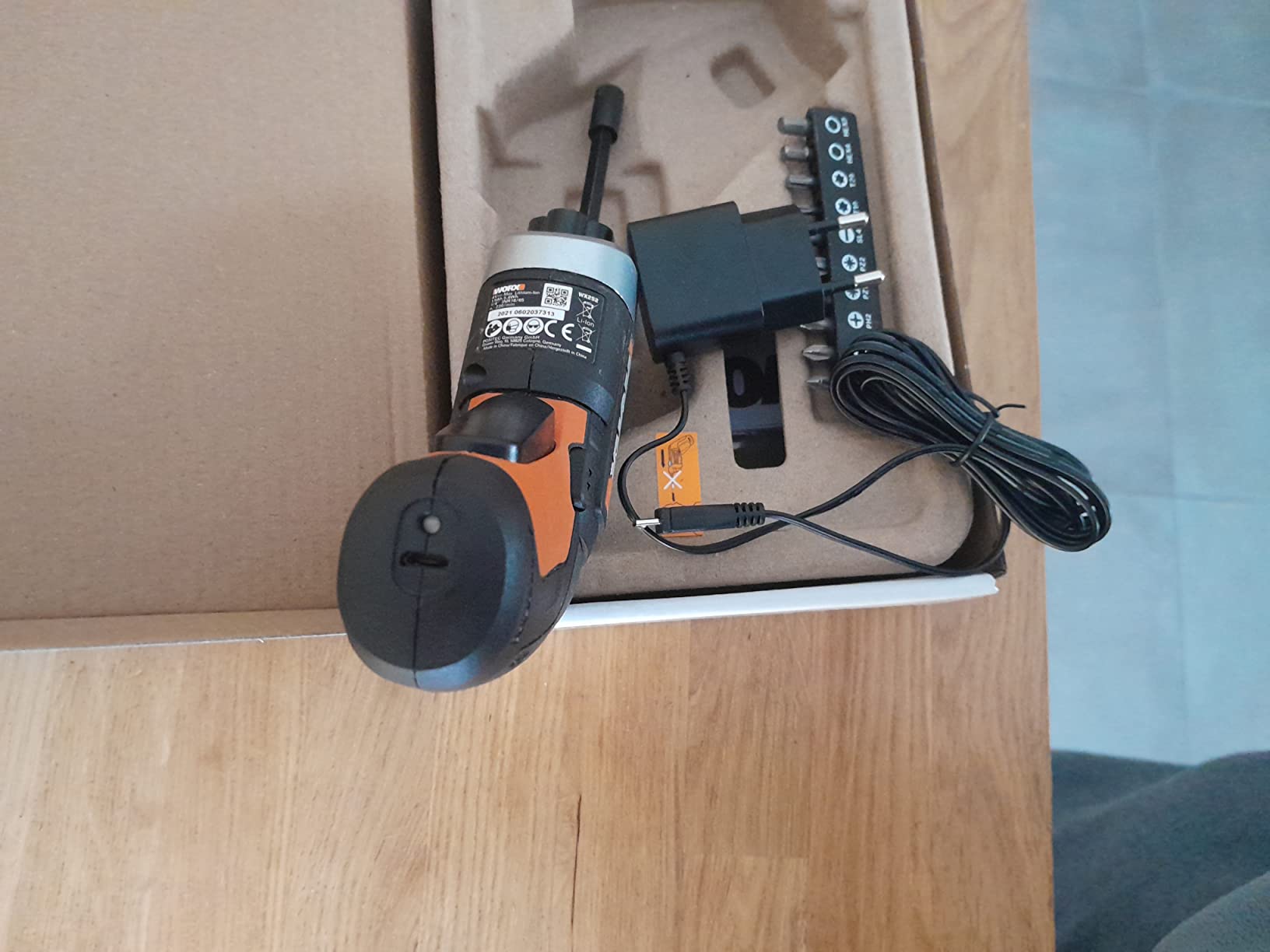 Worx WX252 avvitatore a batteria 4V con luce LED