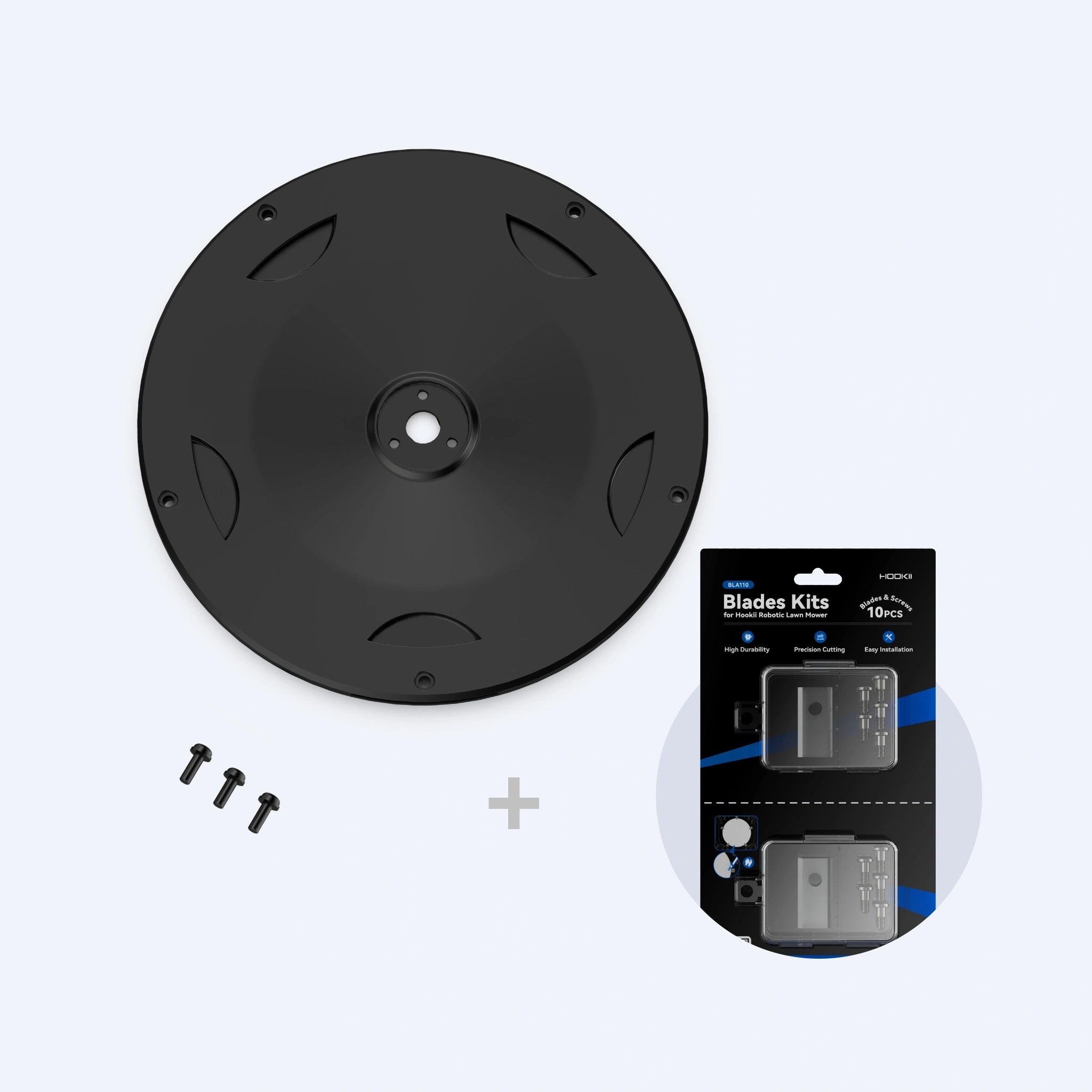 Neomow X disco di taglio 28 cm con viti ricambio