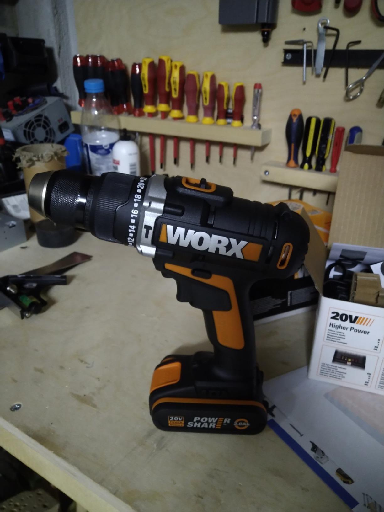 Worx WX372.9 trapano avvitatore batteria 20V solo corpo