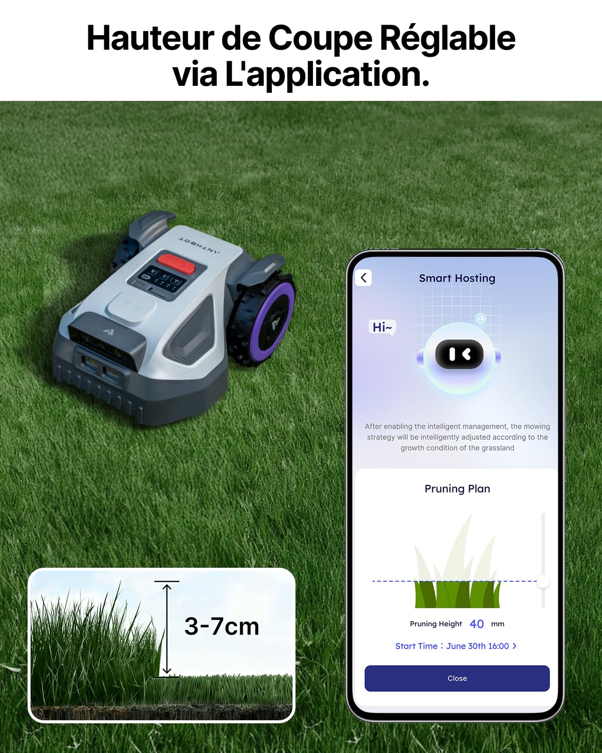 Anthbot M5 robot tosaerba senza fili 550 m² doppia visione