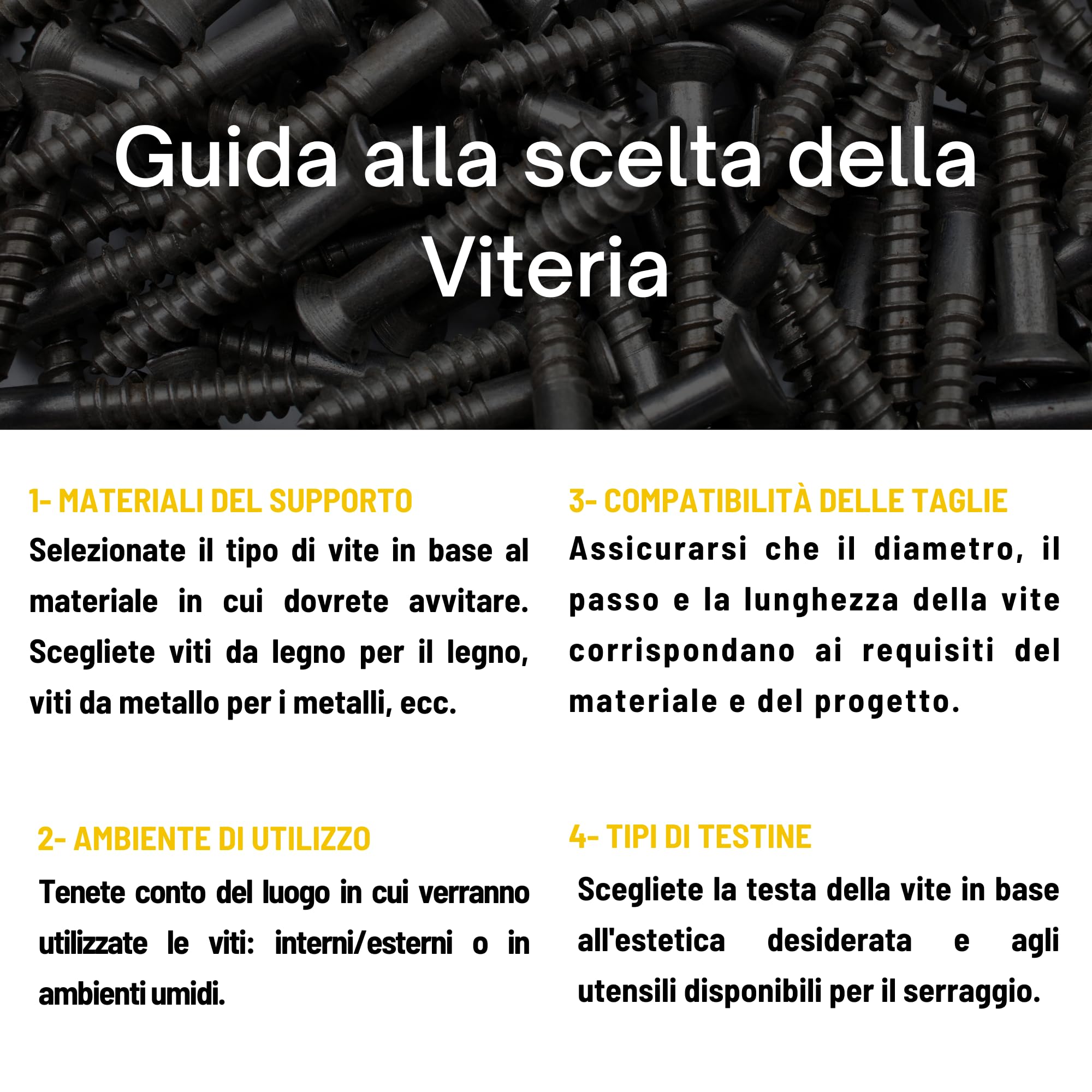 Nemura Viti Legno Torx 4x60mm Zincate 250 Pezzi
