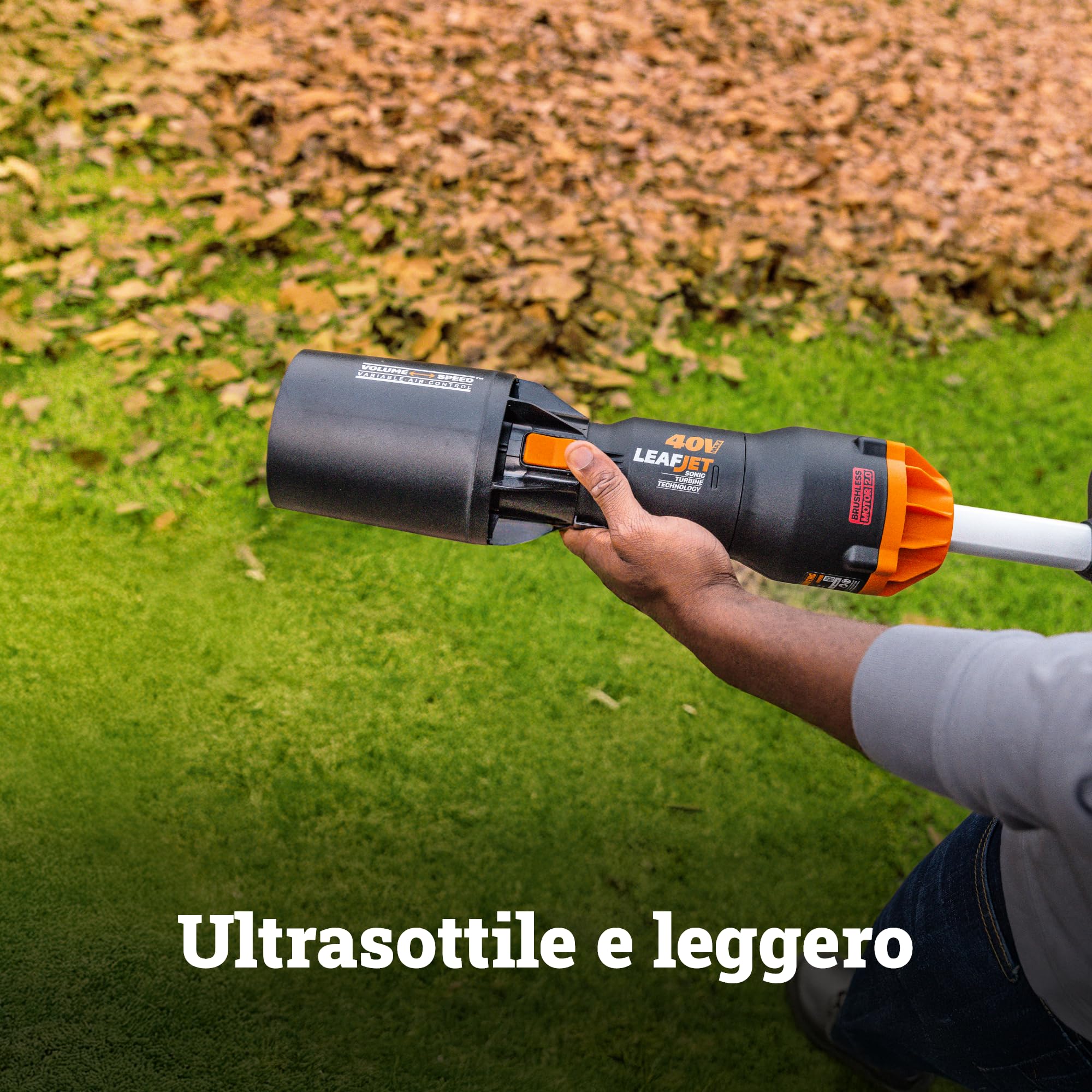 Worx Nitro WG585E Soffiatore Batteria 40V 2x4Ah Turbo