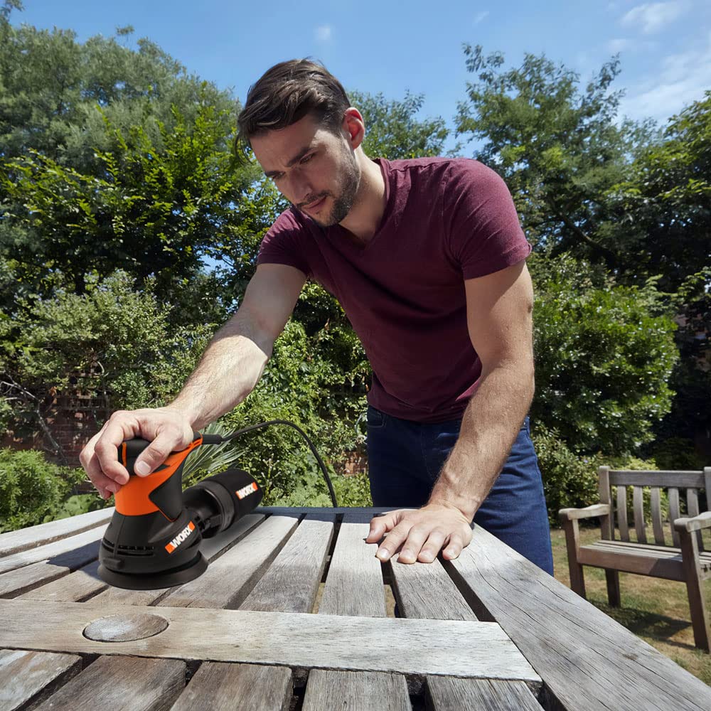 Worx WX652.1 levigatrice roto-orbitale 125 mm 300 W velcro
