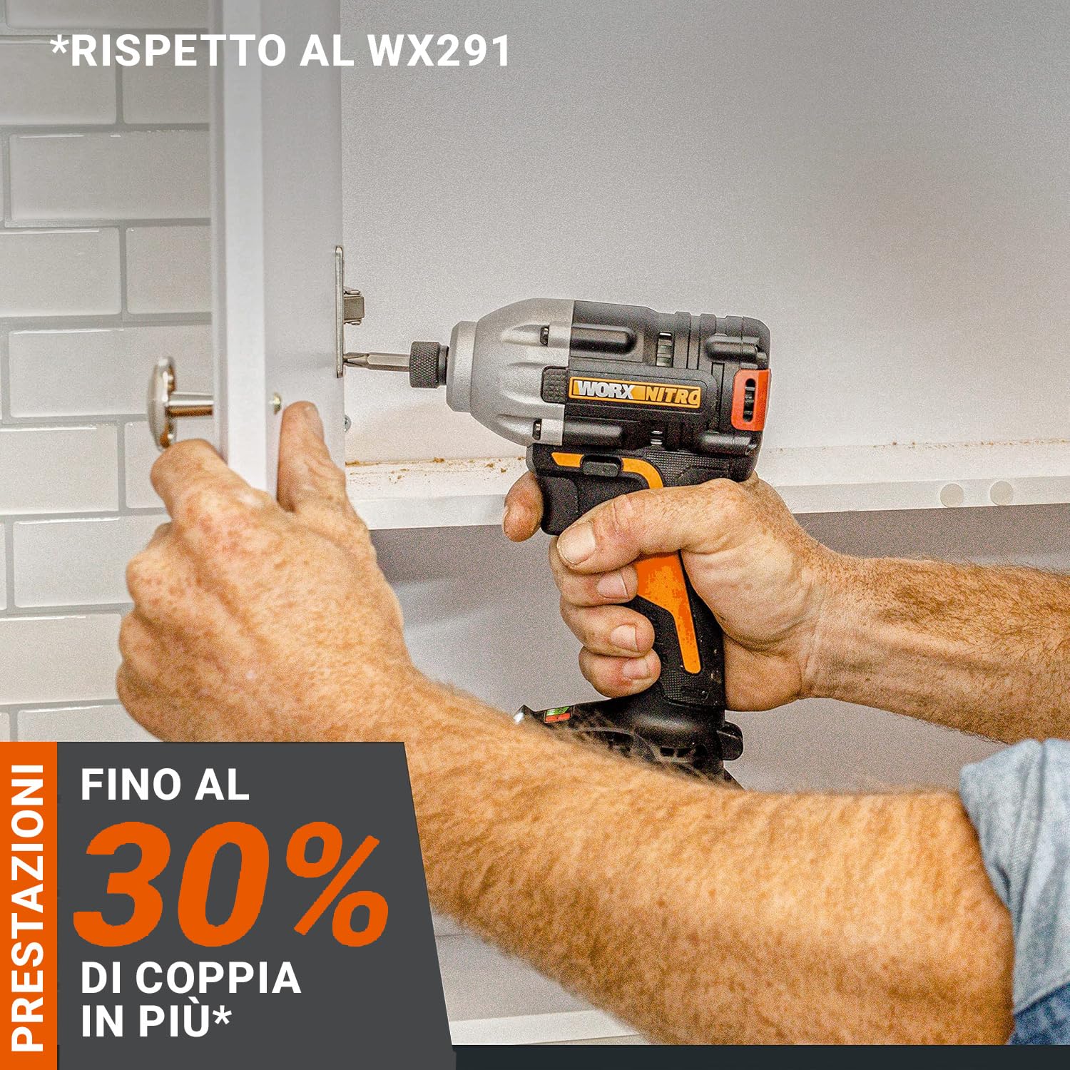 Worx WX261.9 avvitatore a impulsi 20V solo corpo 230 Nm