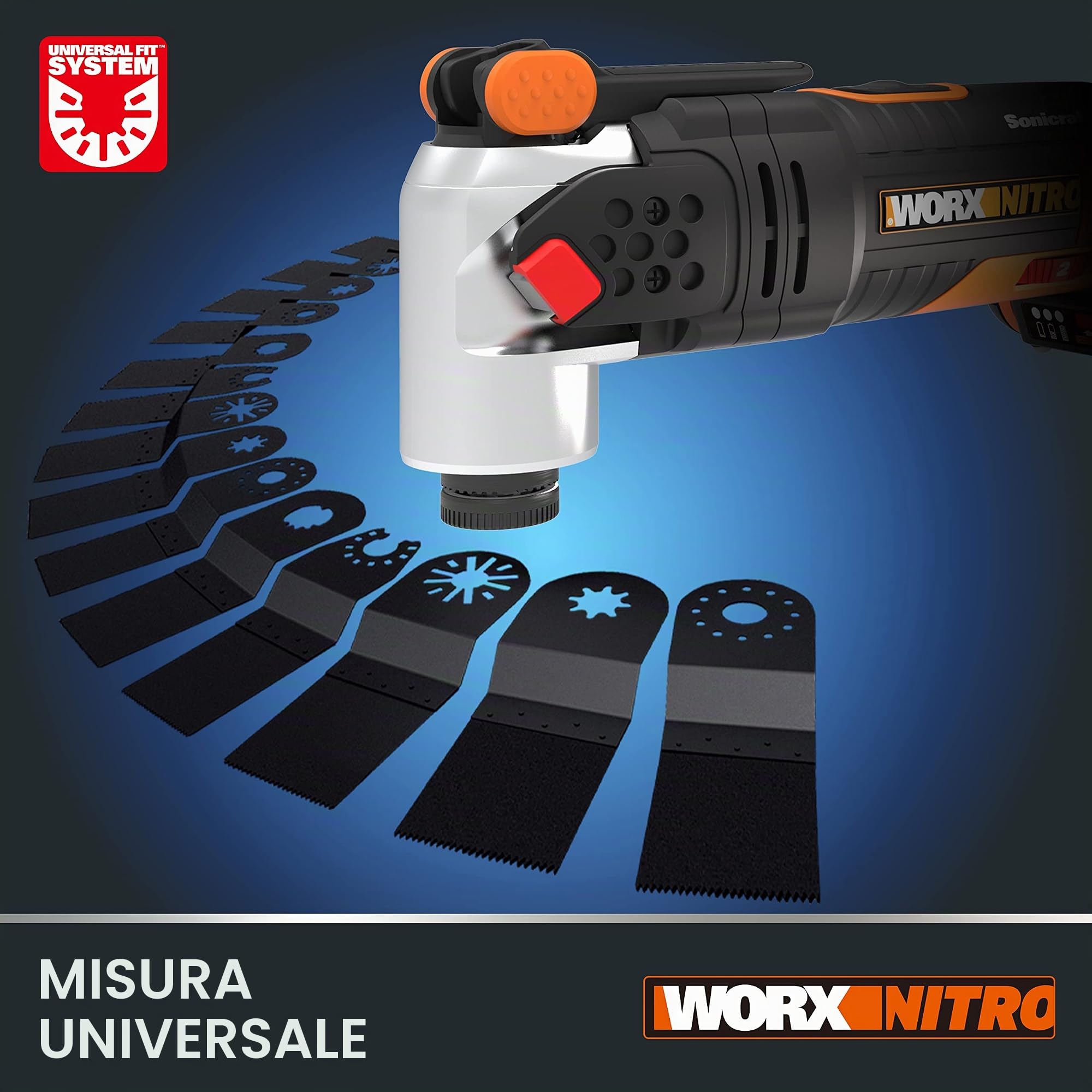 Worx WX693.9 Utensile Multifunzione 20V Brushless