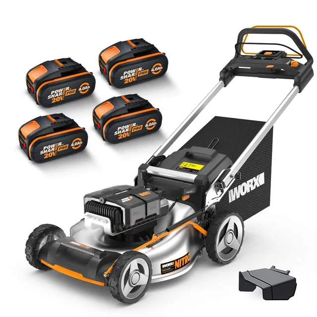 Worx WG761E rasaerba 80V taglio 51 cm prato grande