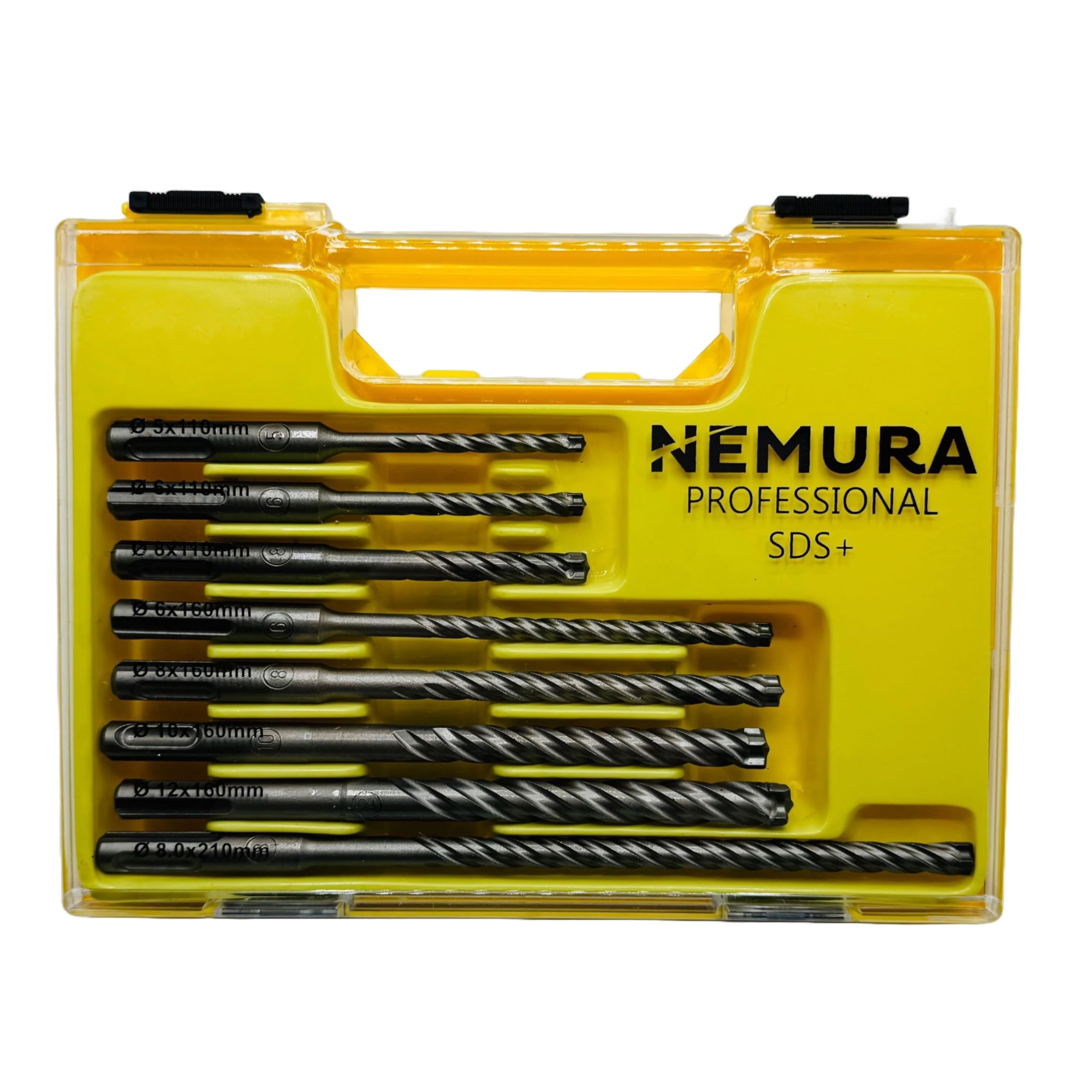 Nemura HSS-G set 8 punte metalli 3-10 mm con scatola