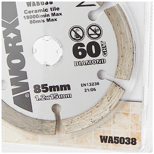 WORX WA5038 lama diamantata 85mm per WorxSaw ceramica