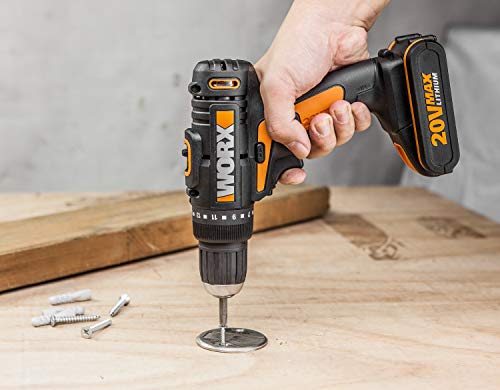 Worx WX166.9 trapano avvitatore 20V solo corpo 15+1 coppie