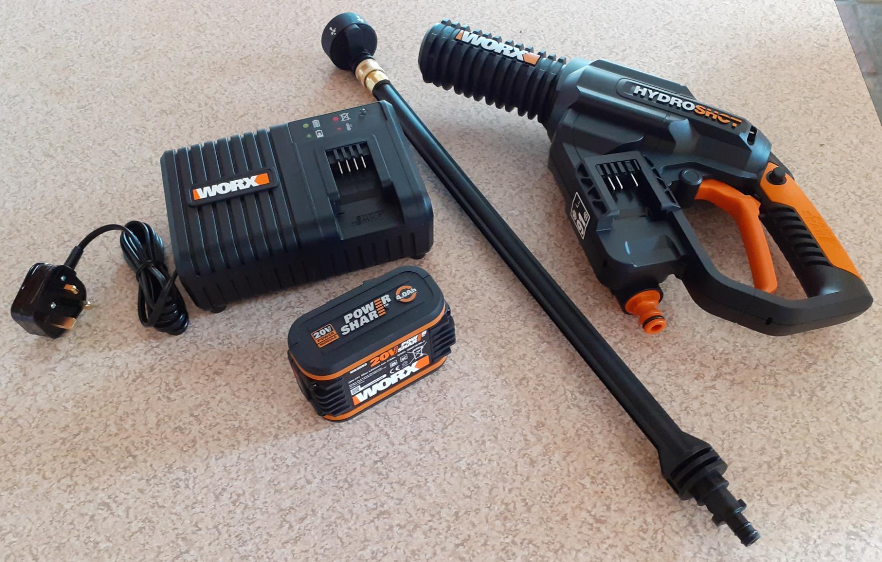 Worx Hydroshot WG630E.1 Idropulitrice 20V 4,0Ah brushless