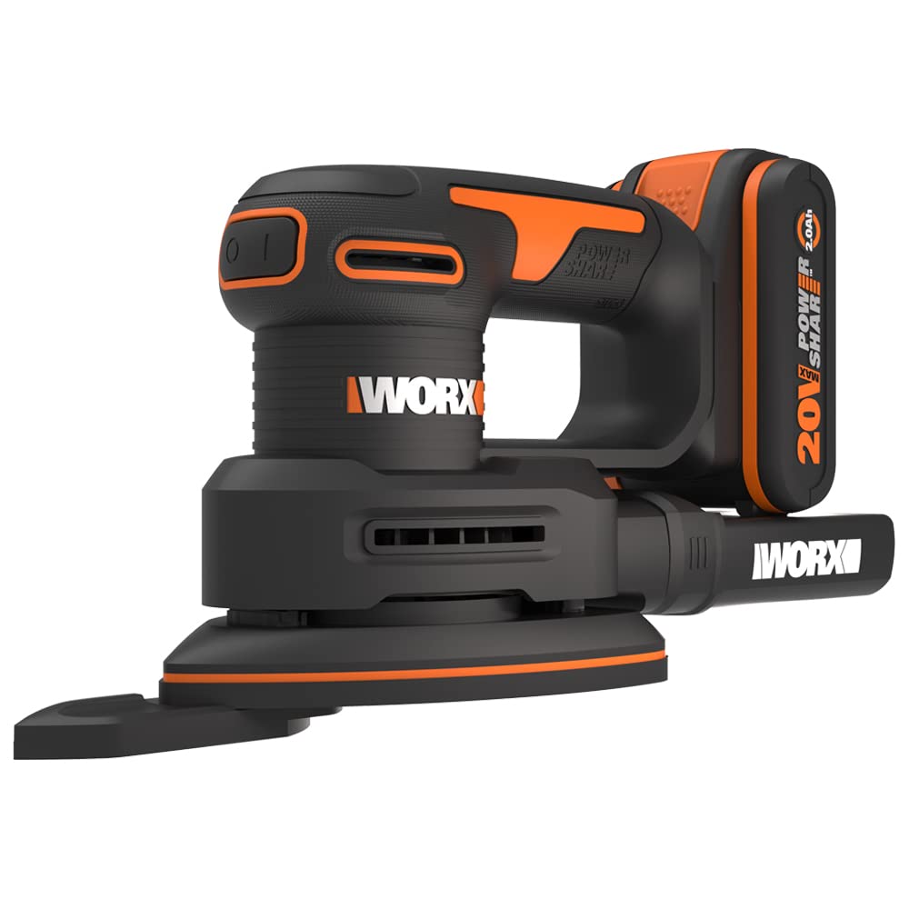 Worx WX822 Levigatrice a Batteria 20V con Batteria e Valigetta