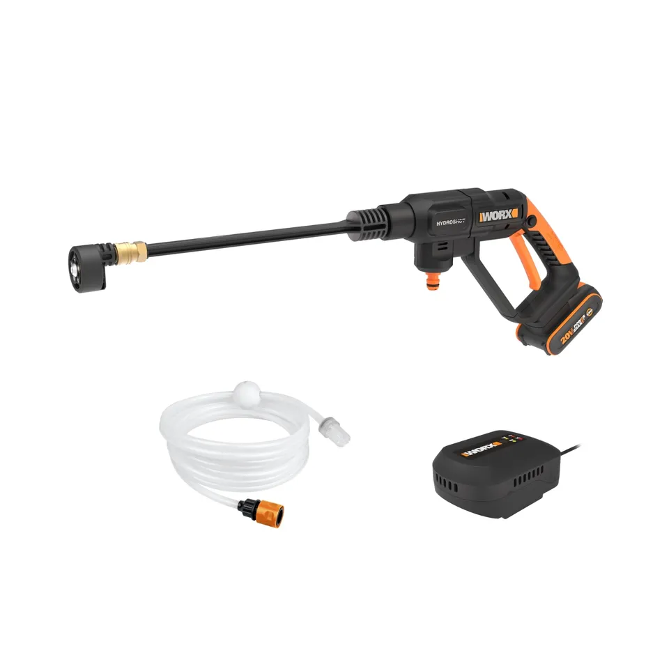 Worx WG621E Idropulitrice 20V 24bar 185L/h con Batteria 2Ah