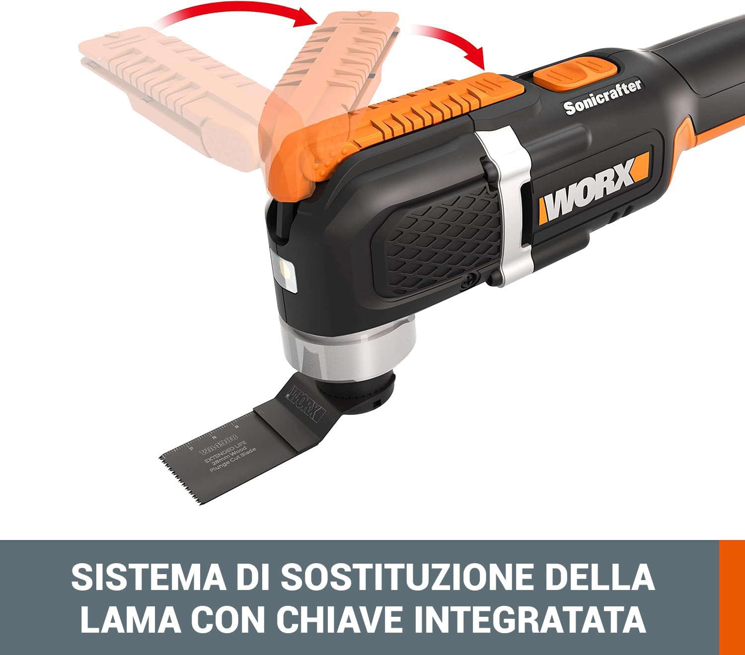 WORX WX696.9 multiutensile batteria 20V solo corpo oscillante