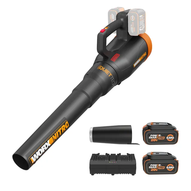 WORX Nitro WG581.1 Soffiatore a Batteria 40V Kit 530 CFM