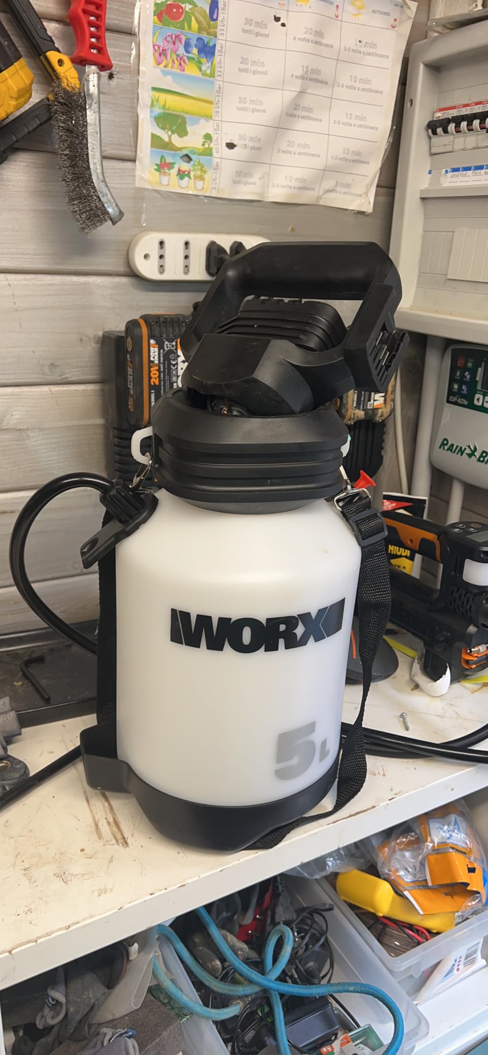 Worx WG829E.9 irroratore a batteria 20V 5L solo corpo