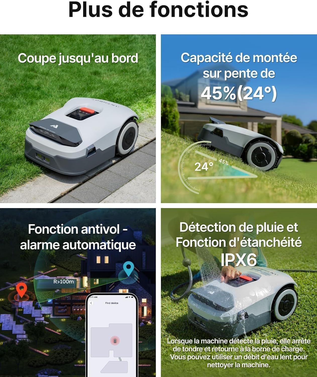 Anthbot Genie600 robot tagliaerba senza filo 900 m²