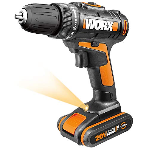 WORX WX977 trapano 20V con lampada e 2 batterie