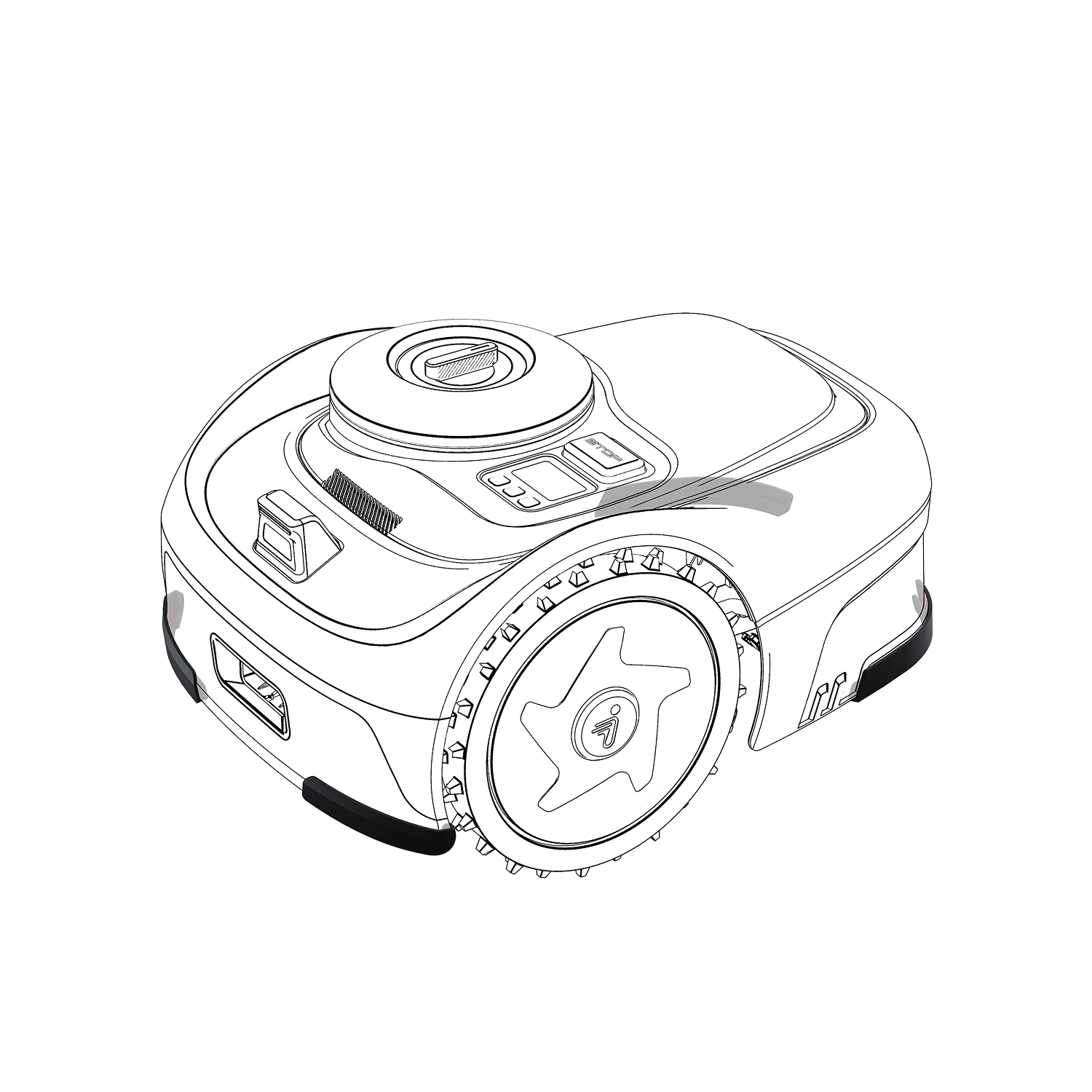 Navimow i Series strisce protezione bordi TPU arancione